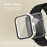 imoshion Coque rigide à couverture complète pour Apple Watch Series 4 / 5 / 6 / SE - 44 mm - Starlight