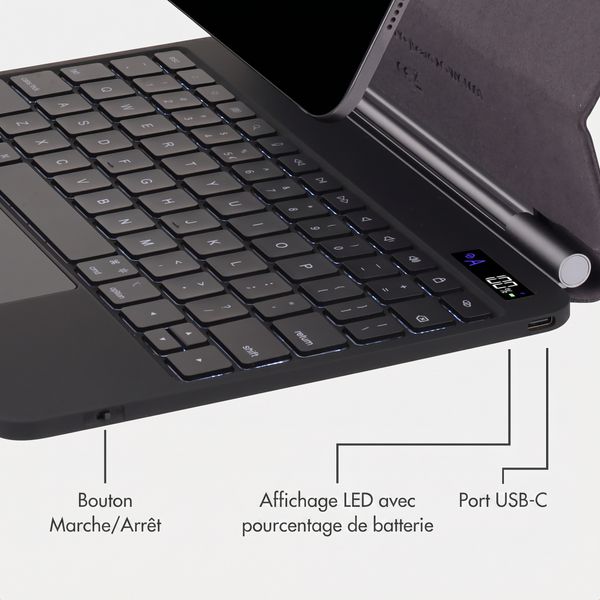 Accezz Clavier Bluetooth magnétique Apple iPad Pro 11 (2025) M5 / (2024) M4 - QWERTY / NL - Noir