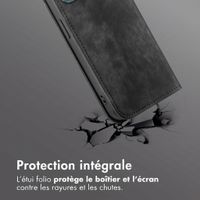Étui de téléphone portefeuille Slim Oppo A6 (5G) - Noir