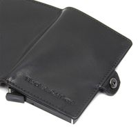 The Chesterfield Brand Porte-cartes Albury - Porte-cartes en cuir véritable pour 6 cartes - Noir