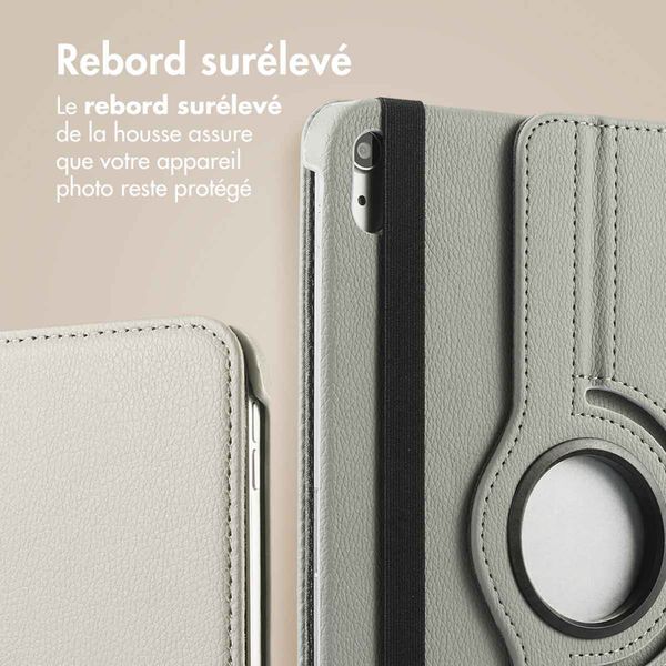 imoshion Coque tablette rotatif à 360° Apple iPad 11 (2025) 11 pouces A16 / iPad 10 (2022) 10.9 pouces - Gris