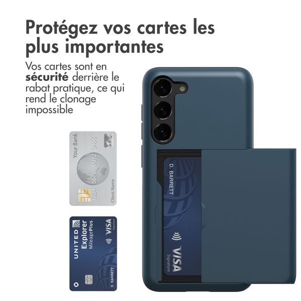 imoshion Coque arrière avec porte-cartes Samsung Galaxy S23 - Bleu foncé