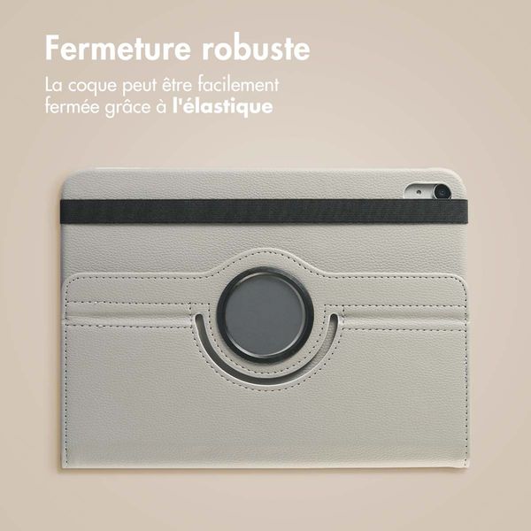 imoshion Coque tablette rotatif à 360° Apple iPad 11 (2025) 11 pouces A16 / iPad 10 (2022) 10.9 pouces - Gris