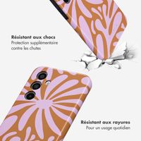 Selencia Coque arrière Vivid Samsung Galaxy A35 - Modern Bloom Pink
