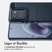 imoshion Coque Brushed Motorola Moto G86 - Bleu foncé