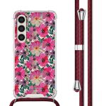 imoshion Coque Design avec cordon Samsung Galaxy S23 Plus - Flower Water