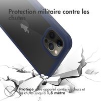 Accezz Coque de protection intégrale à 360° iPhone 14 Pro - Bleu