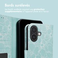 imoshion Étui de télephone portefeuille Design Apple iPhone 16 - Botanica