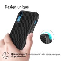 imoshion Rugged Hybrid Carbon Case iPhone Xr - Black