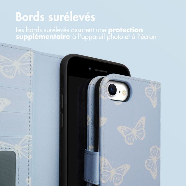 imoshion ﻿Étui de téléphone portefeuille Design iPhone SE (2022 / 2020) / 8 / 7 / 6(s) - Butterfly