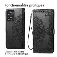 imoshion Etui de téléphone portefeuille Mandala Oppo A57(s) - Noir