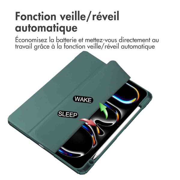 imoshion Coque tablette rigide Trifold Apple iPad Pro 13 (2024) M4 - Vert