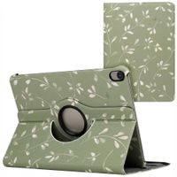 imoshion Coque tablette Design rotatif à 360° Apple iPad Air 5 (2022) / Air 4 (2020) - Green Flowers