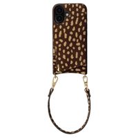 Selencia Nova coque arrière en cuir véritable avec porte-cartes Apple iPhone 17 - Fawn Chic