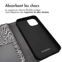 imoshion ﻿Étui de téléphone portefeuille Design iPhone 12 (Pro) - Black And White