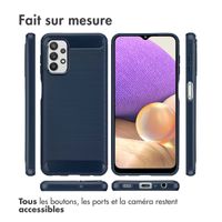 imoshion Coque Brushed Samsung Galaxy A32 (5G) - Bleu foncé