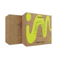 imoshion Coque rigide brillante à couverture complète pour Apple Watch Series 4 / 5 / 6 / SE - 40 mm - Argent