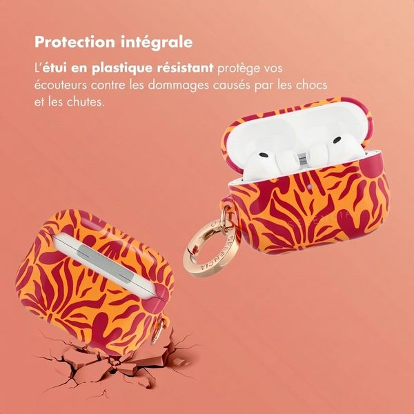Selencia Coque Vivid  Apple Airpods Pro 3 - Tropical Vibes Apricot