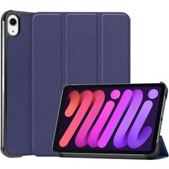 imoshion Coque tablette Trifold Apple iPad Mini 7 (2024) / iPad Mini 6 (2021) - Bleu foncé