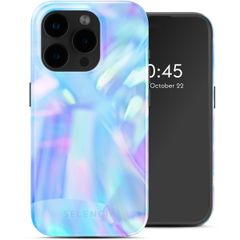 Selencia Coque arrière Vivid Tough avec MagSafe iPhone 15 Pro - Holographic Blue Dream