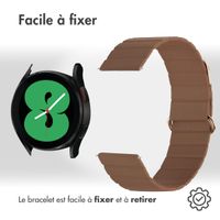 imoshion Bracelet en cuir magnétique Samsung Galaxy Watch 7 40/44 mm - Brun