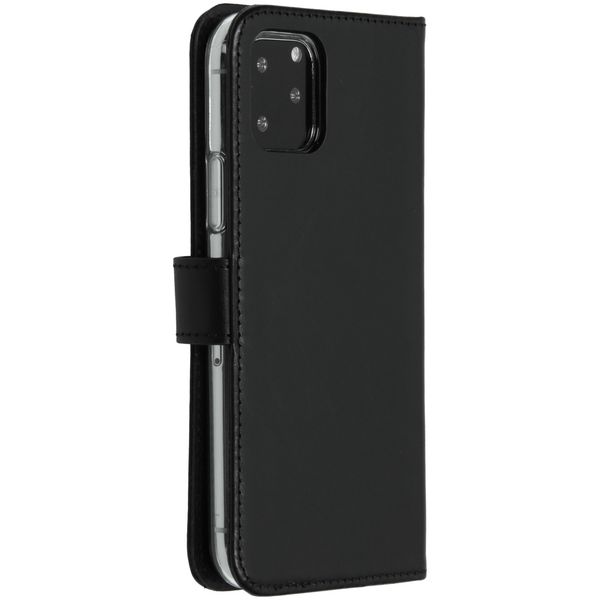 Selencia Étui portefeuille en cuir véritable Apple iPhone 11 Pro - Noir