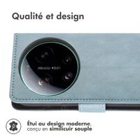 imoshion Étui de télephone portefeuille de luxe Xiaomi 17 Ultra - Bleu clair