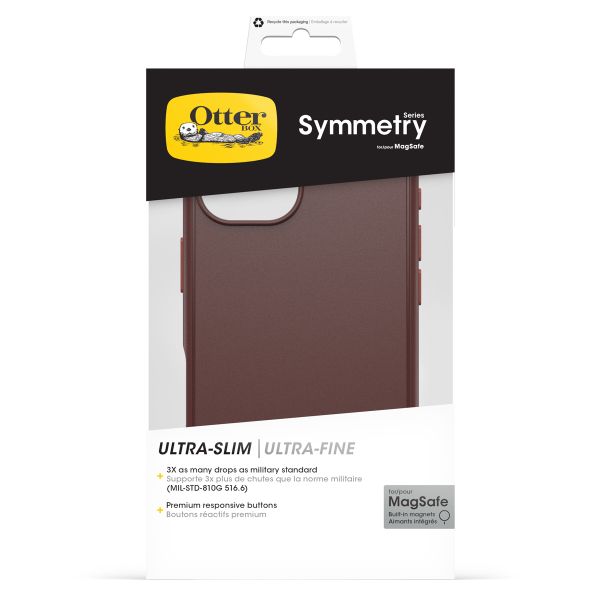 OtterBox Coque Symmetry MagSafe Apple iPhone 16 - Union Station Brown