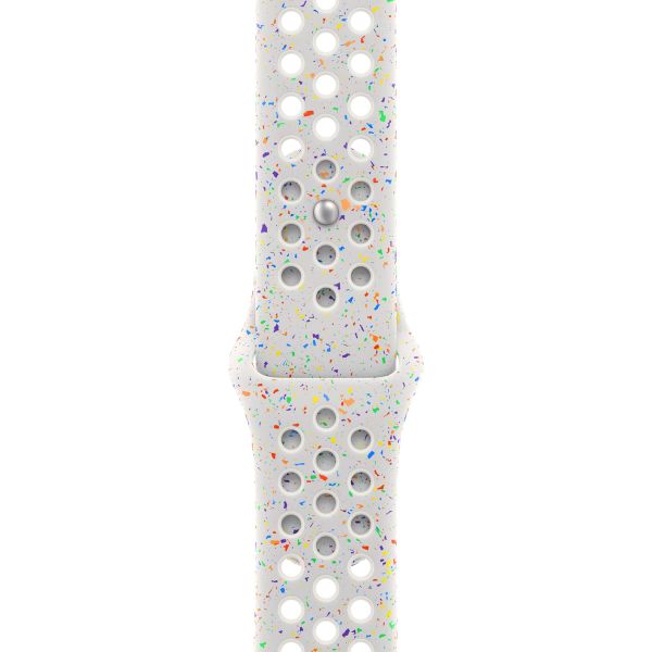 Apple Bracelet Nike Sport Apple Watch Series 1 t/m 11 / SE / Ultra (44/45/46/49 mm) - Taille S/M - Pure Platinum