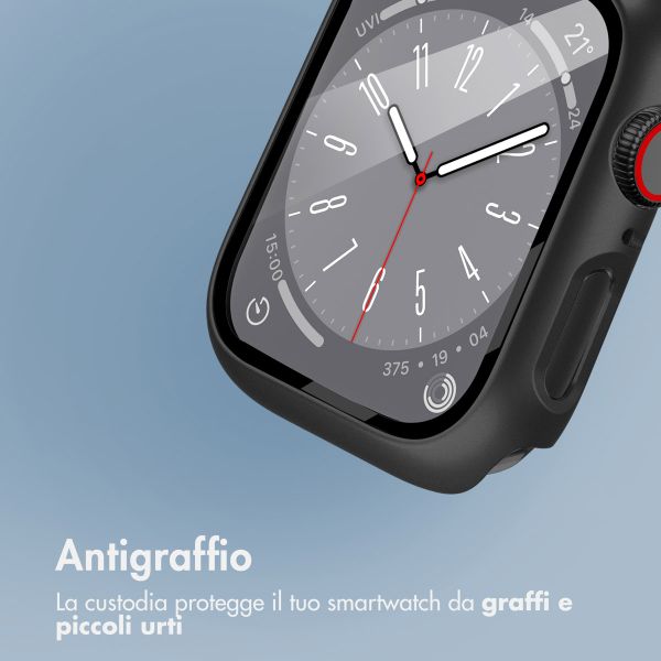 imoshion Coque rigide à couverture complète Apple Watch 4 / 5 / 6 / SE - 44 mm - Noir