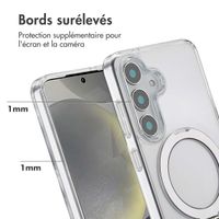 Accezz Coque Ring Stand avec MagSafe Samsung Galaxy S25 - Transparent