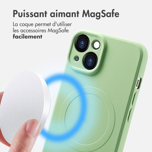 imoshion Coque Couleur avec MagSafe Apple iPhone 14 - Vert