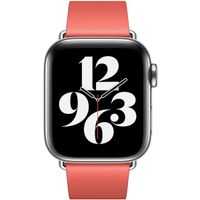 Apple Leather Band Modern Buckle Apple Watch Series 1 á 9 / SE (38/40/41 mm) | Series 10 (42 mm) - Taille S - Pink Citrus