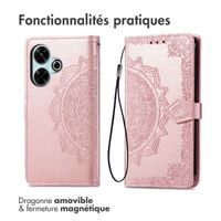 imoshion Etui de télephone Mandala Xiaomi Redmi 13 4G - Rose Doré