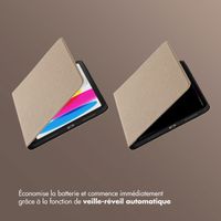 Selencia Coque tablette Riva Apple iPad 11 (2025) 11 pouces A16 / iPad 10 (2022) 10.9 pouces - Beige