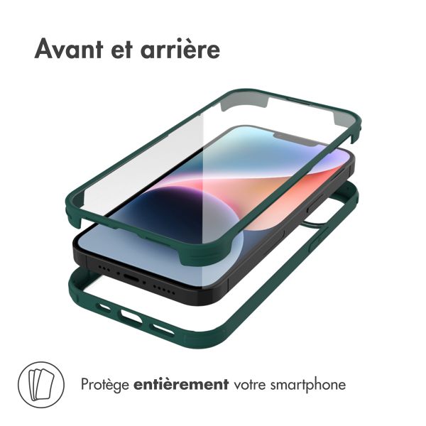 Accezz Coque de protection intégrale à 360° iPhone 14 Plus - Vert