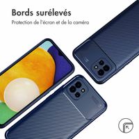 imoshion Coque silicone Carbon Samsung Galaxy A03 - Bleu