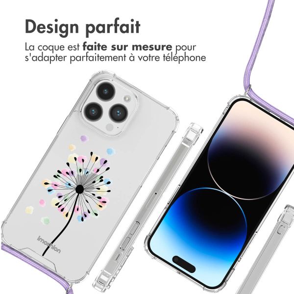 imoshion Coque Design avec cordon iPhone 14 Pro - Sandstone Dandelion