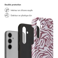 Selencia Coque arrière Vivid Tough Samsung Galaxy A55 - Trippy Swirl Dark Rose