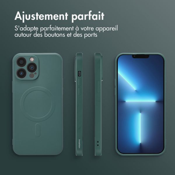 imoshion Coque Couleur avec MagSafe Apple iPhone 13 Pro Max - Vert foncé