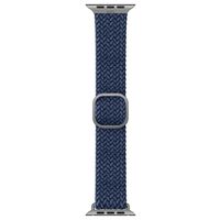 Uniq Bracelet tressé Aspen Apple Watch Series 1 t/m 9 / SE (38/40/41 mm) | Series 10 / 11 (42 mm) - Oxford Blue