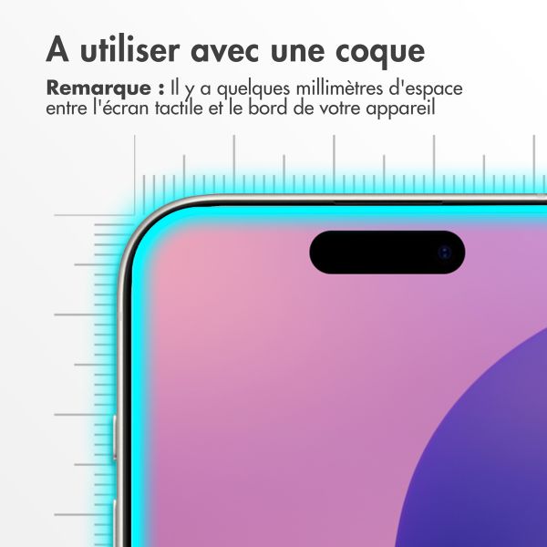 Accezz Protection d'écran en verre trempé Privacy iPhone 16 Pro Max