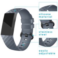 imoshion Bracelet silicone le Fitbit Charge 3 / 4 - Gris