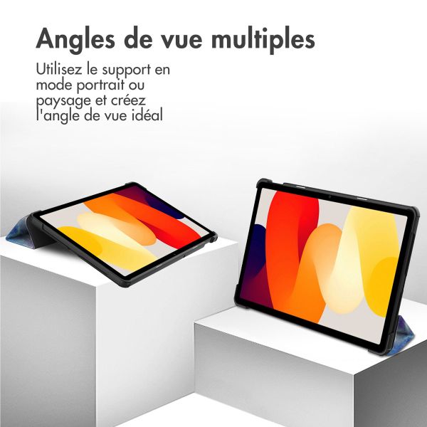 imoshion Coque tablette Design Trifold Xiaomi Redmi Pad SE - Space