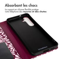 imoshion Étui de télephone portefeuille Design Samsung Galaxy S24 - Bloom Love Blush