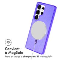 imoshion Coque Sparkle avec MagSafe Samsung Galaxy S24 Ultra - Violet