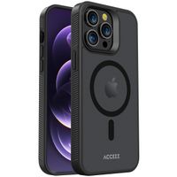 Accezz Coque Givrée Robuste avec MagSafe iPhone 14 Pro Max - Noir