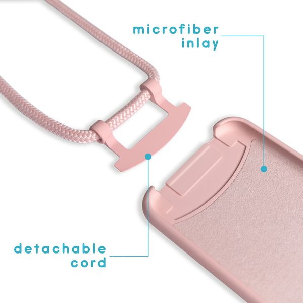imoshion Coque de couleur avec cordon amovible Apple iPhone 11 - Rose