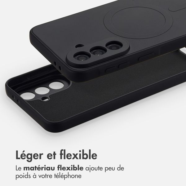 imoshion Coque Couleur avec MagSafe Samsung Galaxy A37 (5G) - Noir