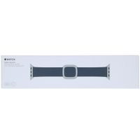 Apple Leather Band Modern Buckle Apple Watch Series 1-9 / SE - 38/40/41 mm / Series 10 - 42 mm - Taille L - Bleu